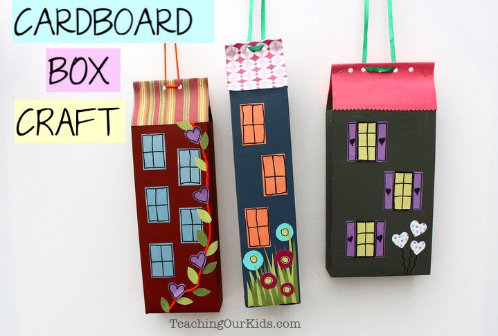 Cardboard Box Building Craft for Kids